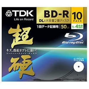 【クリックでお店のこの商品のページへ】TDK 1-4倍速対応 データ用Blu-ray BD-Rメディア (50GB・10枚) BRD50HCPWB10A