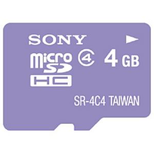 【クリックで詳細表示】SONY MICRO SDHC4GB SR4A4V