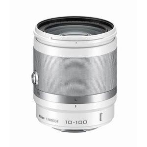 【クリックでお店のこの商品のページへ】Nikon レンズ Nikon 1 NIKKOR VR 10-100mm f/ 4-5.6 ホワイト 1NVR10-100WH