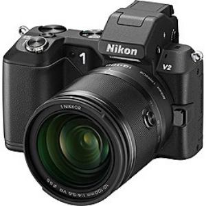 【クリックでお店のこの商品のページへ】Nikon レンズ交換式アドバンストカメラ Nikon 1 V2 小型10倍ズームキット(BK)