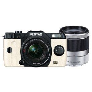 【クリックで詳細表示】PENTAX デジタル一眼カメラ PENTAX Q7 ダブルズームキット Q7WKITBK×WH 001