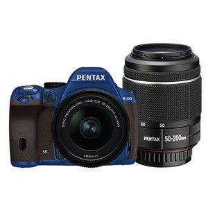 【クリックでお店のこの商品のページへ】PENTAX デジタル一眼レフカメラ PENTAX K-50 ダブルズームキット K50WKITBL×BR 048