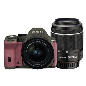 【クリックでお店のこの商品のページへ】PENTAX デジタル一眼レフカメラ PENTAX K-50 ダブルズームキット K50WKITOL×PK 068