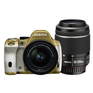 【クリックでお店のこの商品のページへ】PENTAX デジタル一眼レフカメラ PENTAX K-50 ダブルズームキット K50WKITGL×WH 071