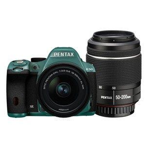 【クリックでお店のこの商品のページへ】PENTAX デジタル一眼レフカメラ PENTAX K-50 ダブルズームキット K50WKITMI×BK 088