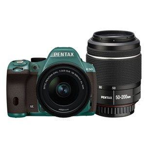 【クリックでお店のこの商品のページへ】PENTAX デジタル一眼レフカメラ PENTAX K-50 ダブルズームキット K50WKITMI×BR 090