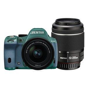 【クリックでお店のこの商品のページへ】PENTAX デジタル一眼レフカメラ PENTAX K-50 ダブルズームキット K50WKITMI×AQ 091