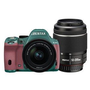 【クリックでお店のこの商品のページへ】PENTAX デジタル一眼レフカメラ PENTAX K-50 ダブルズームキット K50WKITMI×PK 092