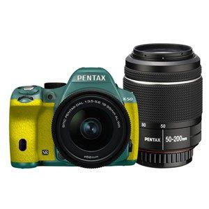 【クリックで詳細表示】PENTAX デジタル一眼レフカメラ PENTAX K-50 ダブルズームキット K50WKITMI×YE 093