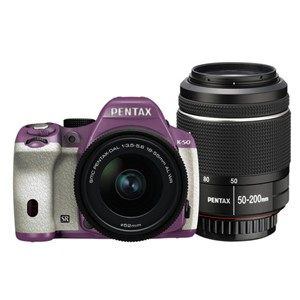 【クリックで詳細表示】PENTAX デジタル一眼レフカメラ PENTAX K-50 ダブルズームキット K50WKITLL×WH 095