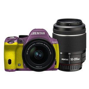 【クリックで詳細表示】PENTAX デジタル一眼レフカメラ PENTAX K-50 ダブルズームキット K50WKITLL×YE 099