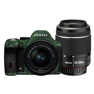 【クリックで詳細表示】PENTAX デジタル一眼レフカメラ PENTAX K-50 ダブルズームキット K50WKITMG×BK 106