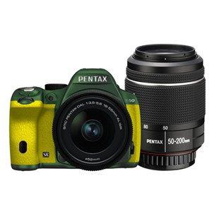 【クリックで詳細表示】PENTAX デジタル一眼レフカメラ PENTAX K-50 ダブルズームキット K50WKITMG×YE 111