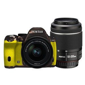 【クリックでお店のこの商品のページへ】PENTAX デジタル一眼レフカメラ PENTAX K-50 ダブルズームキット K50WKITMB×YE 117