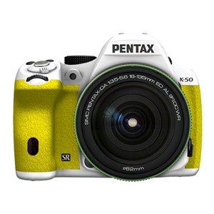【クリックで詳細表示】PENTAX デジタル一眼レフカメラ PENTAX K-50 18-135WRキット K50 18-135KIT WH×YE 010