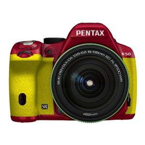 【クリックで詳細表示】PENTAX デジタル一眼レフカメラ PENTAX K-50 18-135WRキット K50 18-135KIT RD×YE 021