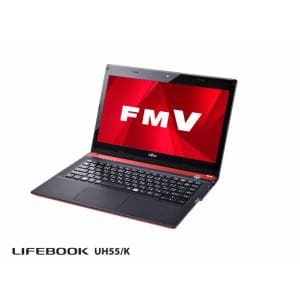 【クリックでお店のこの商品のページへ】FUJITSU ノートパソコン LIFEBOOK UHシリーズ UH55/K FMVU55KR