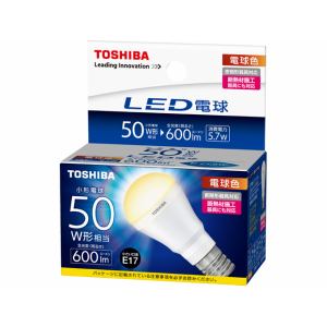【クリックでお店のこの商品のページへ】TOSHIBA LED電球 LDA6LHE17S50W