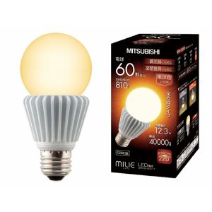 【クリックで詳細表示】MITSUBISHI LED電球 MILIE(ミライエ) 白熱電球60W形相当 LDA12LGDT1