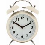 アラームクロック　ベル　アイボリー　家具　インテリア　雑貨　置時計
