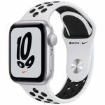 アップル(Apple)　MKQ23J/A　Apple　Watch　Nike　SE（GPSモデル）　40mm　シルバーアルミニウムケースとピュアプラチナム/ブラックNikeスポーツバンド　レギュラー