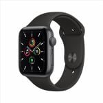 アップル(Apple)　MYDT2J/A　Apple　Watch　SE（GPSモデル）-　44mmスペースグレイアルミニウムケースとブラックスポーツバンド
