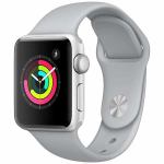 アップル(Apple)　MQKU2J／A　Apple　Watch　Series　3（GPS）　38mm　シルバーアルミニウムケースとフォッグスポーツバンド