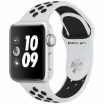 アップル(Apple)　MQKX2J／A　Apple　Watch　Nike＋（GPS）　38mm　シルバーアルミニウムケースとピュアプラチナ／ブラックNikeスポーツバンド
