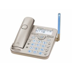 ＜ヤマダ＞ パナソニック VE-GD53D-N デジタルコードレス電話機(子機なし)「RU・RU・RU」(シャンパンゴールド) VEGD53D-N N