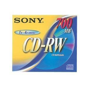 ＜ヤマダ＞ SONY ソニー データ用CD-RW 700MB 1枚パック  CDRW700D CDRW700D RW画像