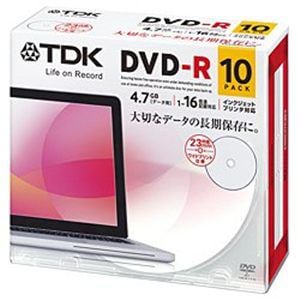 ＜ヤマダ＞ TDK DVDR 16X 10P DR47PWC10UE画像