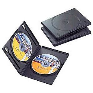 ＜ヤマダ＞ エレコム CCD-DVD04BK DVDトールケース(2枚収納×3枚セット・ブラック) CCDDVD04 BK
