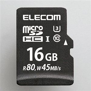 【クリックでお店のこの商品のページへ】エレコム UHS-Ⅰ/U3対応microSDHCメモリカード 16GB MF-MS016GU13R