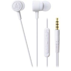 【クリックでお店のこの商品のページへ】オーディオテクニカ iPod/iPhone/iPad専用インナーイヤーヘッドホン 「dip neon color」 (ホワイト) ATH-CKL220i-WH