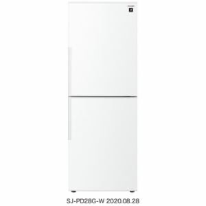シャープ　SJ-PD28G-W　2ドア　プラズマクラスター冷蔵庫　(280L・右開き)　ホワイト系