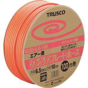 【クリックでお店のこの商品のページへ】TRUSCO ソフトウレタンブレードホース 6.5X10mm 100m ドラム巻