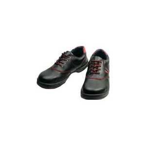 【クリックでお店のこの商品のページへ】シモン 安全靴 短靴 SL11-R黒/赤 24.0cm