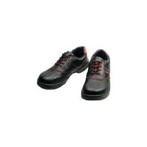 【クリックでお店のこの商品のページへ】シモン 安全靴 短靴 SL11-R黒/赤 26.0cm