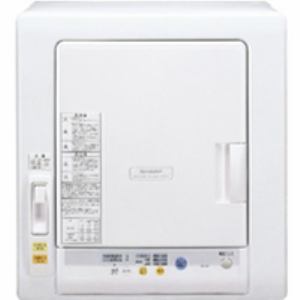 ＜ヤマダ＞ シャープ 衣類乾燥機(5.5kg) ホワイト  KD-55F-W KD55F W