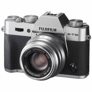 【クリックで詳細表示】富士フイルム レンズ交換式プレミアムカメラ X-T10 XF35mmF2 R WR キット シルバー XT10L35KS