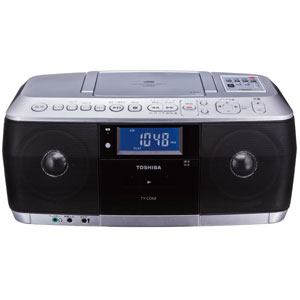 【クリックで詳細表示】東芝 CDラジオカセットレコーダー (シルバー) TY-CDK8(S)