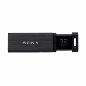 ＜ヤマダ＞ SONY USM32GQXB  「POCKETBIT(ポケットビット)」高速226MB/s/USB3.0対応 USBメモリー 32G ブラック USM32GQXB 32GB画像