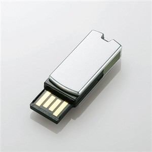 ＜ヤマダ＞ エレコム USBメモリ MFRSU204GSV 4GB画像