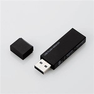 ＜ヤマダ＞ エレコム USBフラッシュメモリ MFMSU2A08GBK 8GB