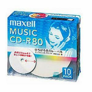 ＜ヤマダ＞ マクセル CD-R 80 10P CDRA80WP10S 80