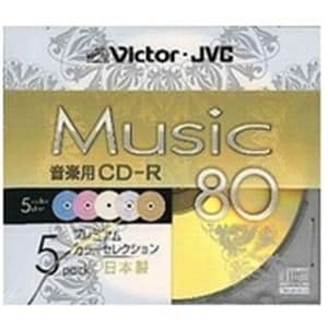 ＜ヤマダ＞ ビクター CD-R 80 5P CDA80GAX5 80