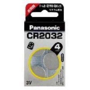  パナソニック コイン形リチウム電池〈3V〉 CR2032/4H