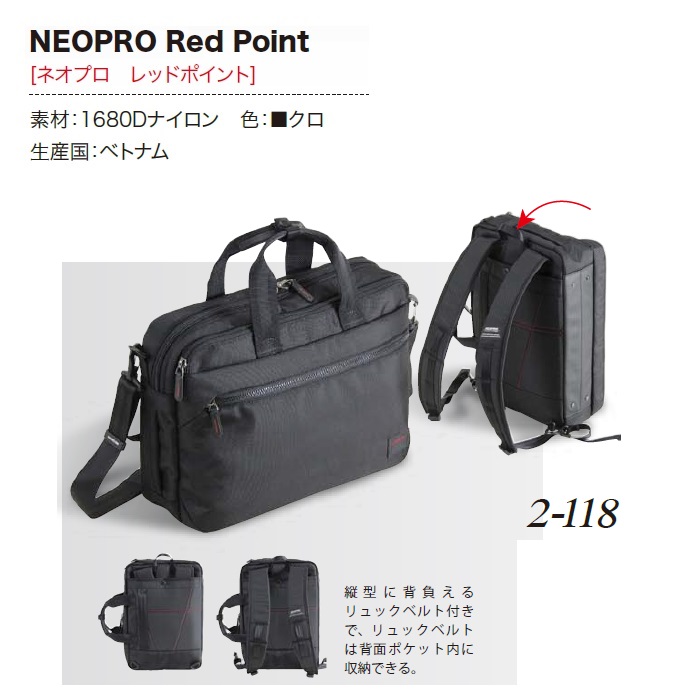 NEOPRO RED POINT【2-118】３WAYブリーフ