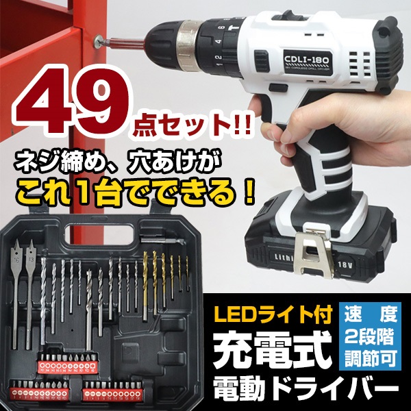 【新商品】「18V充電式電動ドライバー【1B】」型番：CDLI-180-1B