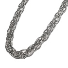 【送料無料】316L double chain necklace